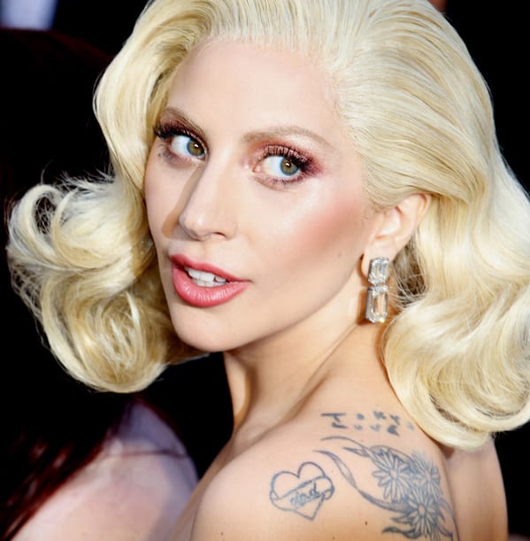 lady gaga, tattoo red carpet, Celebrity weird facts, strange true stories about celebs, celeb facts that will make you rethink them forever